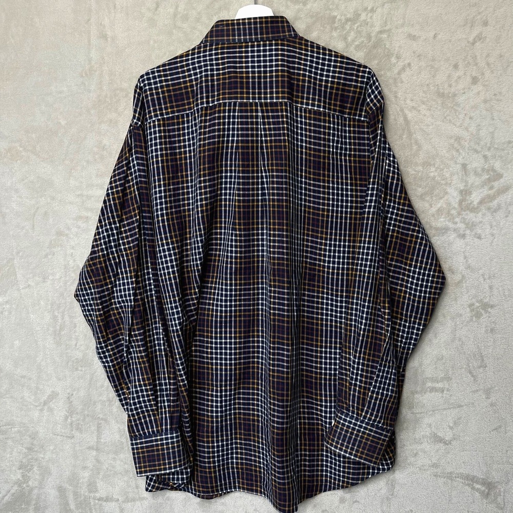 Peter Millar Button Down Long Sleeve Plaid Dress Shirt Men's XXL - Picture 9 of 9